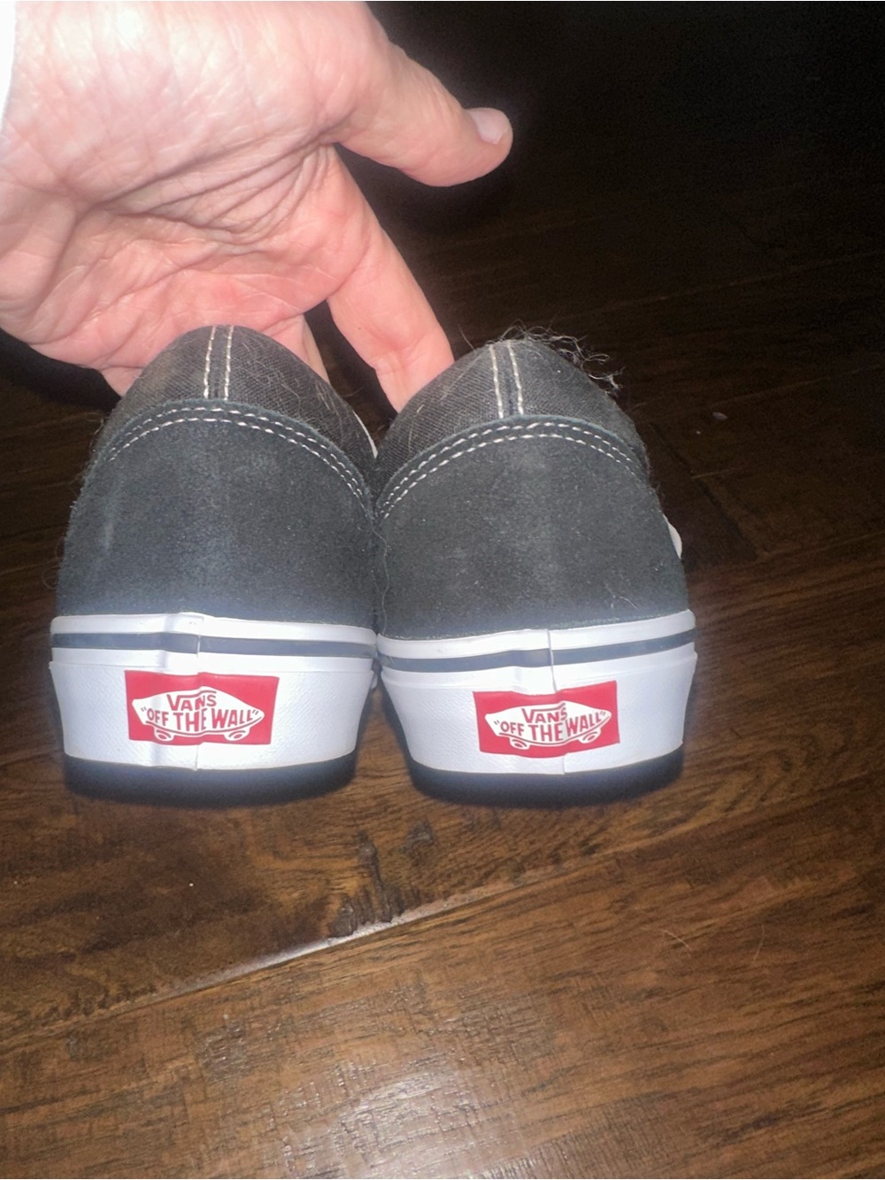 Vans Black and White Low-Top Skate Sneakers - Picture 6 of 6